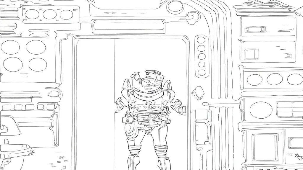 Free Coloring Pages-Space Angel