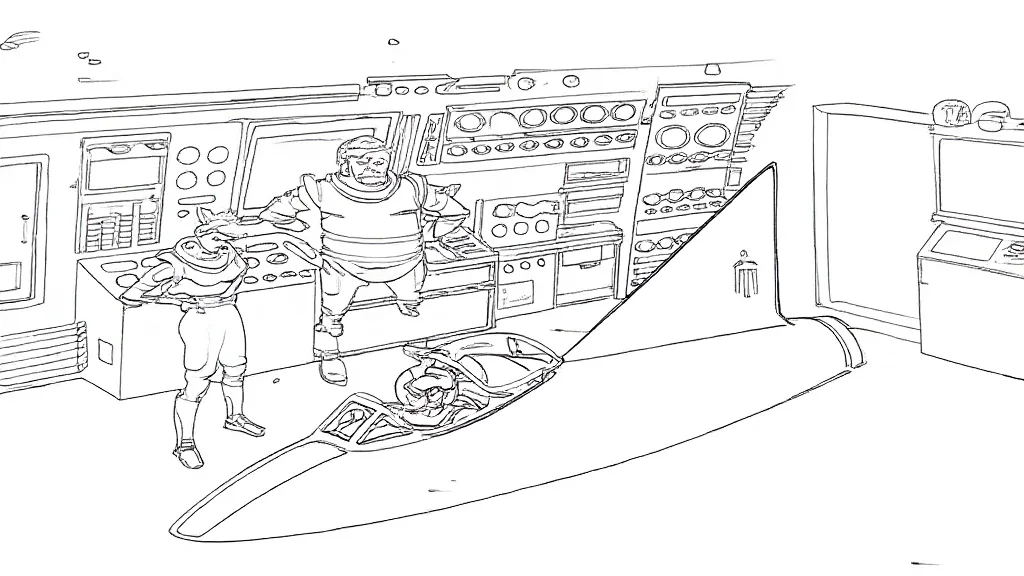 Free Coloring Pages-Space Angel