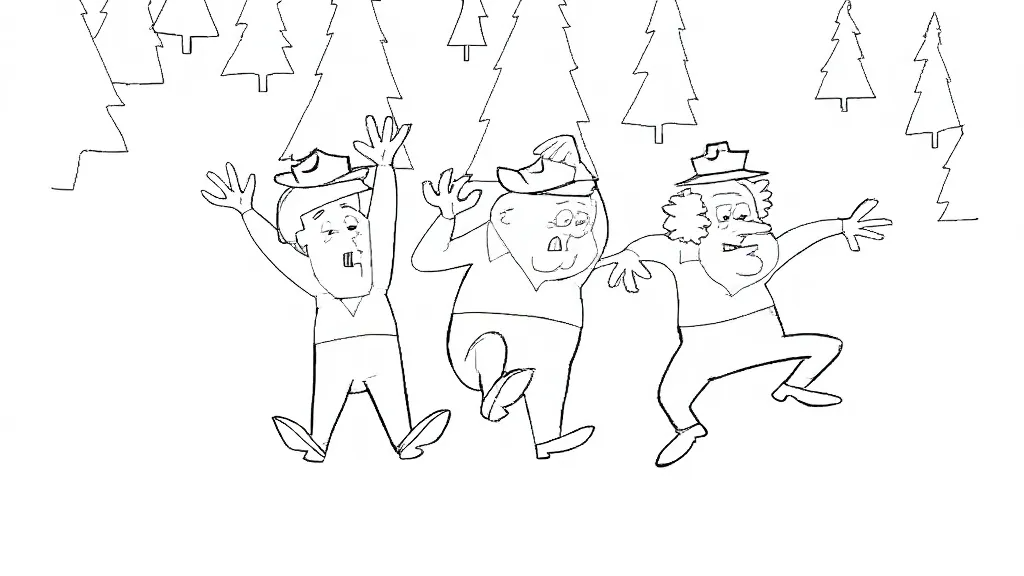 Free Coloring Pages-The Three Stooges
