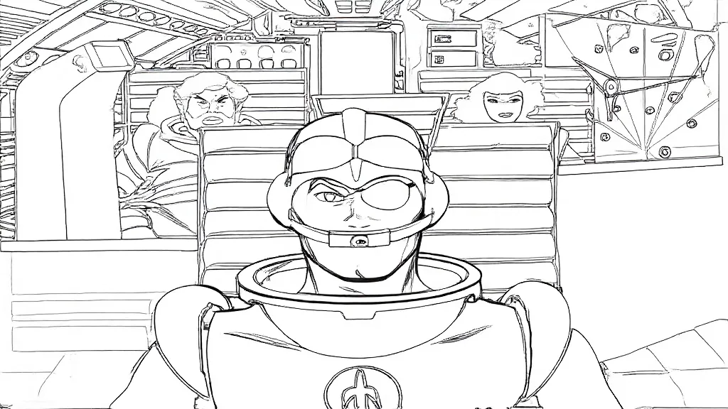 Free Coloring Pages-Space Angel