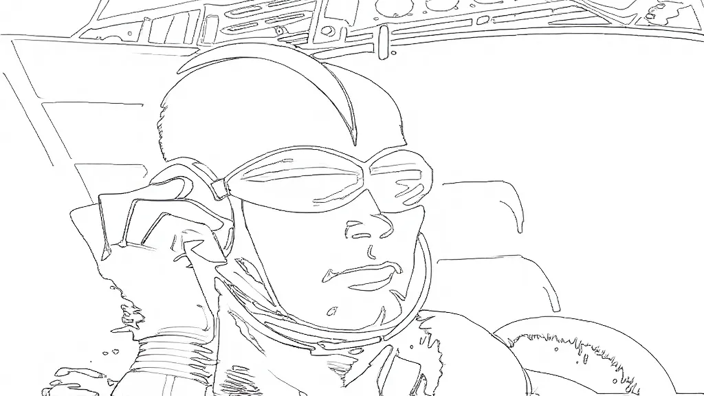 Free Coloring Pages-Space Angel