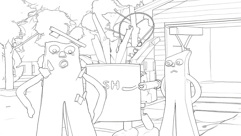Free Coloring Pages Gumby Collection