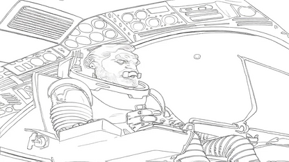 Free Coloring Pages-Space Angel
