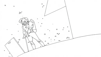 Free Coloring Pages-Space Angel