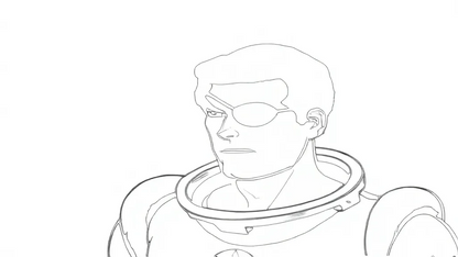 Free Coloring Pages-Space Angel
