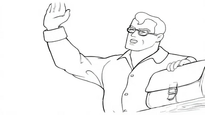 Free Coloring Pages-Super Man